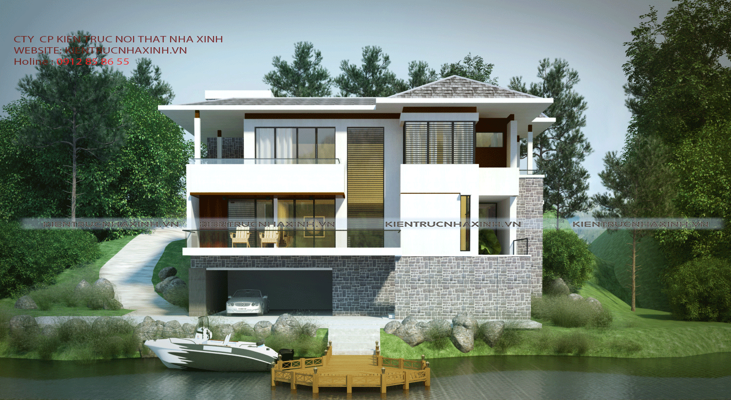 Mẫu thiết kế biệt thự gia đình A Hải - Ninh Bình